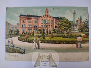 Bydgoszcz, Bromberg, seminary, lithograph ca. 1905