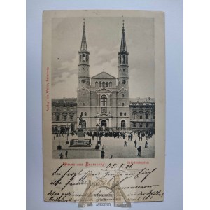 Bydgoszcz, Bromberg, Friedrichsplatz, kościół 1901
