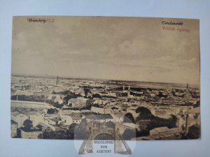Bydgoszcz, Bromberg, panorama, reprint circa 1920.