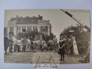 Golub Dobrzeń, border crossing, bridge, repair work, soldiers 1915