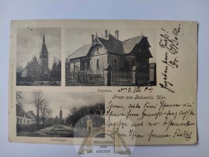 Bukowiec near Swiecie, church, parish, street 1904