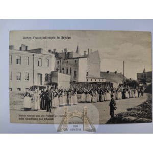 Wąbrzeźno, Briesen, kobiece wojsko, humorystyczna 1906