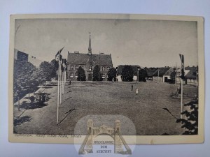 Barcin near Znin, Market Square, Nazi flags circa 1940.