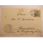 Szczecin, Stettin, port, litografia, 1900