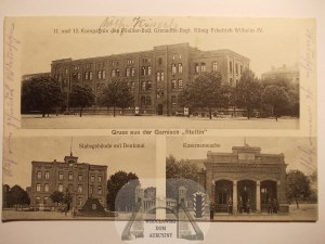 Szczecin, Stettin, barracks, 1917