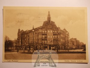 Szczecin, Stettin, Monopol café, 1916