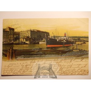 Szczecin, Stettin, Odra, 1903