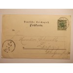 Szczecin, Stettin, plac Królewski, ciekawa litografia, 1899