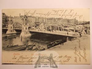 Szczecin, Stettin, Hansa bridge, 1903