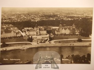 Szczecin, Stettin, aerial panorama, ca. 1938