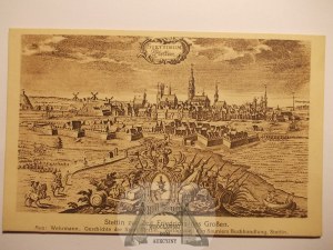 Szczecin, Stettin, veduta - the city in the time of Frederick II, ca. 1910
