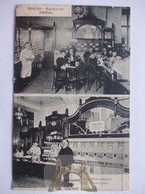 Szczecin, Stettin, Sedina-Automat restaurant, 1909
