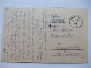 Szczecin, Stettin, railway station, restaurant, 1939