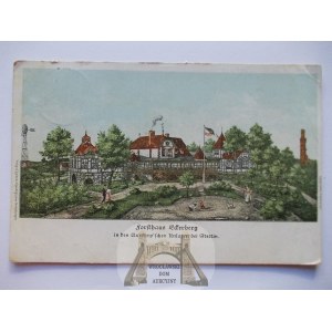 Szczecin, Stettin, Eckerberg, litografia, 1909