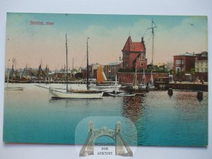 Szczecin, Stettin, Mole, ca. 1914
