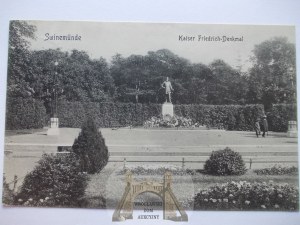 Swinemunde, Swinemunde, monument to the emperor, ca. 1908