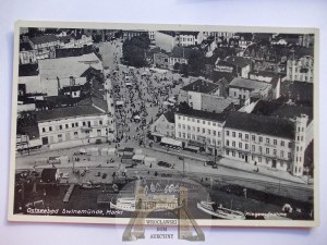 Swinoujscie, Swinemunde, aerial panorama, circa 1940.