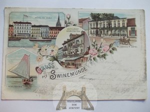 Swinoujscie, Swinemunde, Hotel du Nord, Jeschke's hotel, Freytag restaurant, 1898