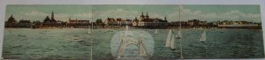 Swinoujscie, Swinemunde, 3-part panorama, ca. 1910