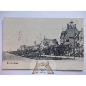 Świnoujście, Swinemunde, wille nad morzem, ok. 1910