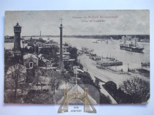 Swinoujscie, Swinemunde, lighthouse panorama, ca. 1920