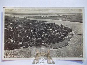Kamień Pomorski, Cammin, aerial panorama, 1939