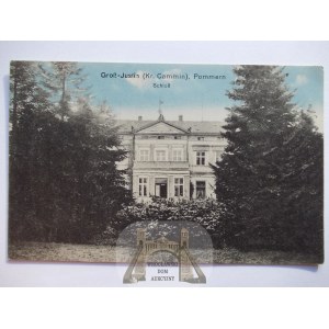 Gostyń, Gross Justin k. Kamień Pomorski, pałac, ok. 1914