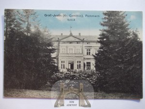 Gostyn, Gross Justin near Kamień Pomorski, palace, ca. 1914