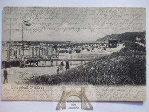 Miedzyzdroje, Misdroy, beach, 1903