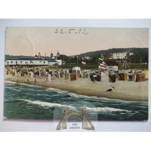Międzyzdroje, Misdroy, plaża, 1908