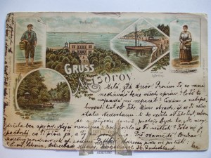 Miedzyzdroje, Misdroy, lithograph, 1895