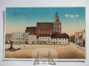 Gryfice, Greifenberg, Market Square, ca. 1920