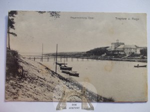 Trzebiatow, Treptow, mouth of the Rega River, 1914
