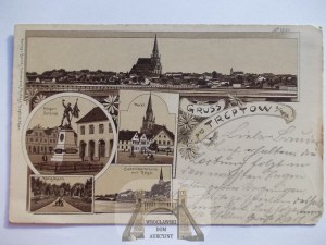 Trzebiatow, Treptow, single-color lithograph, 1902