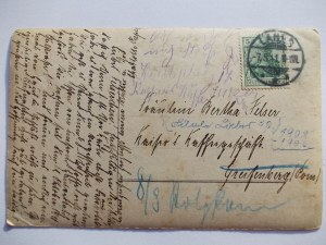 Lobez, Labes, townhouse, cafe, Kaiser,s Kaffee store, private sheet, 1911