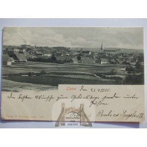 Łobez, Labes, panorama, 1900