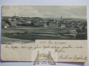 Lobez, Labes, panorama, 1900