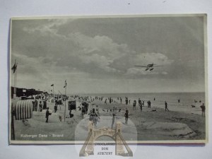 Dźwirzyno k. Kołobrzeg, beach, ca. 1940.