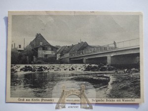 Karlino near Bialogard, bridge, 1935