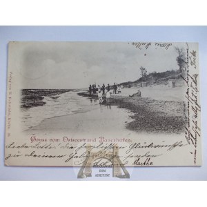 Chłopy, Bauerhufen, plaża, 1904