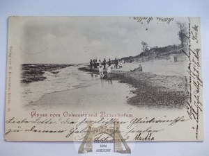 Peasants, Bauerhufen, beach, 1904