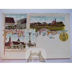 Bobolice, Bublitz k. Koszalin, litografia, ok. 1900