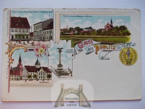 Bobolice, Bublitz k. Koszalin, lithograph, ca. 1900.