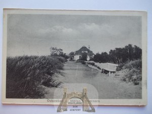 Mielno, Gross Mollen, beach house, ca. 1920
