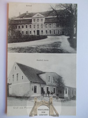 Postomino near Slawno, palace, inn, ca. 1910