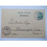 Biały Bór, Baldenburg k. Szczecinek, litografia, 1902