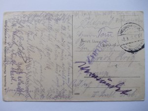 Nowe Worowo, near Drawsko Pomorskie, inn, church, street, 1918