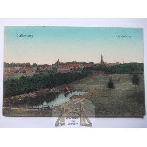 Złocieniec, Falkenburg, panorama, 1912