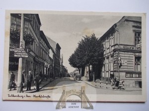 Zlocieniec, Falkenburg, street, circa 1940.