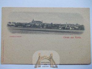 Pyrzyce, Pyritz, panorama, ca. 1900